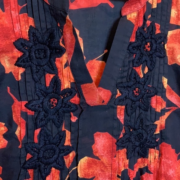 SOFT SURROUNDINGS hibiscus tunic - Picture 3 of 6